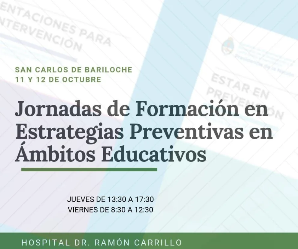 Jornadas de prevención de consumo en contextos educativos