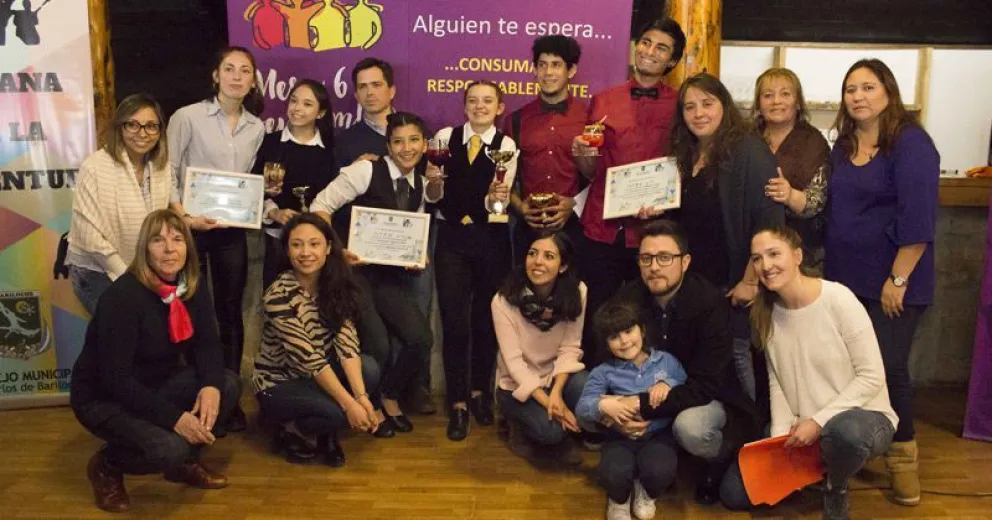 Los jóvenes premiados.