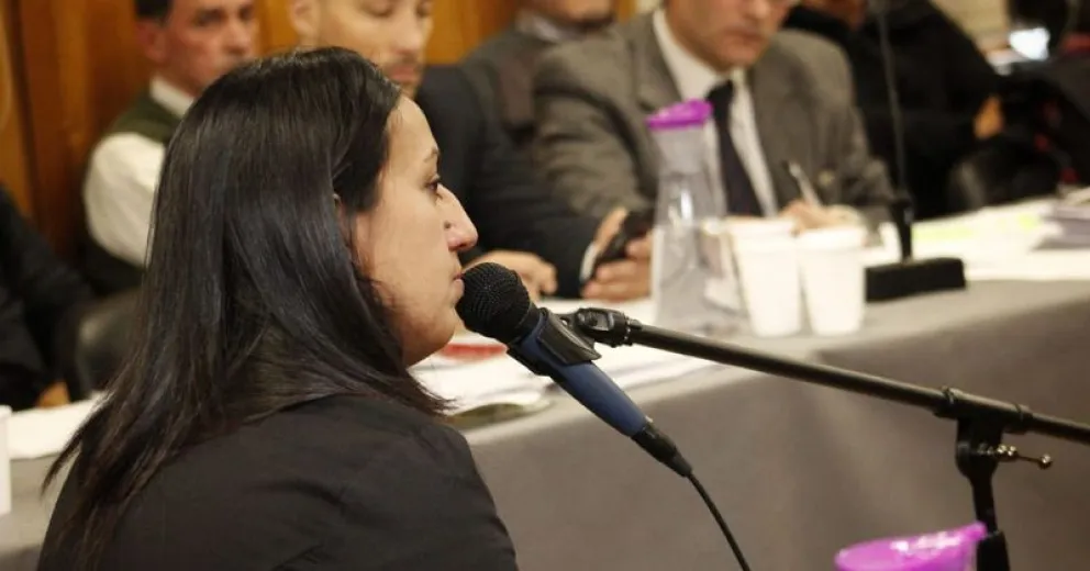 Susana Corona, de la Brigada de Investigaciones.
