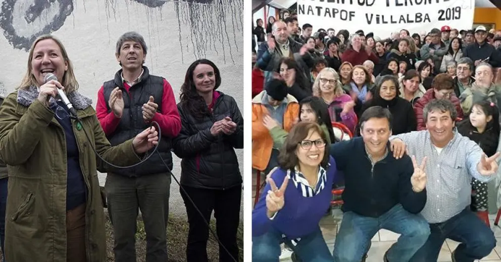 Actos que dejaron en claro las dos líneas que se perfilan en la ciudad
