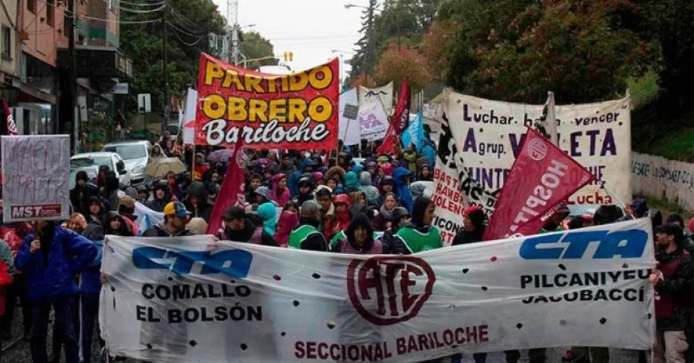 ATE para y se moviliza este miércoles en Río Negro