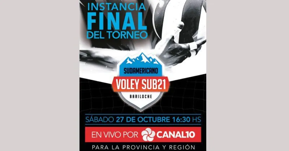 Canal 10 transmite la final del Sudamericano de vóley sub 21