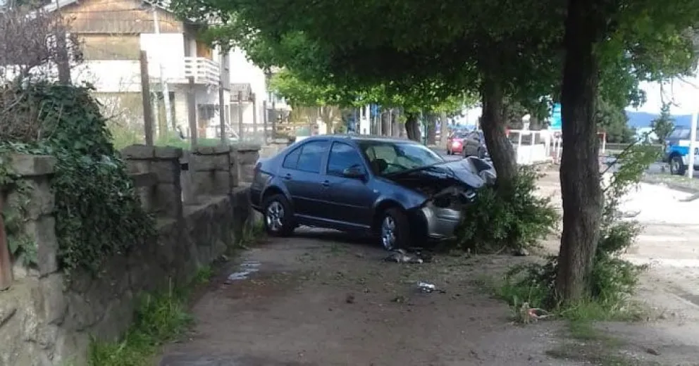 Robó un auto y lo estrelló contra un árbol