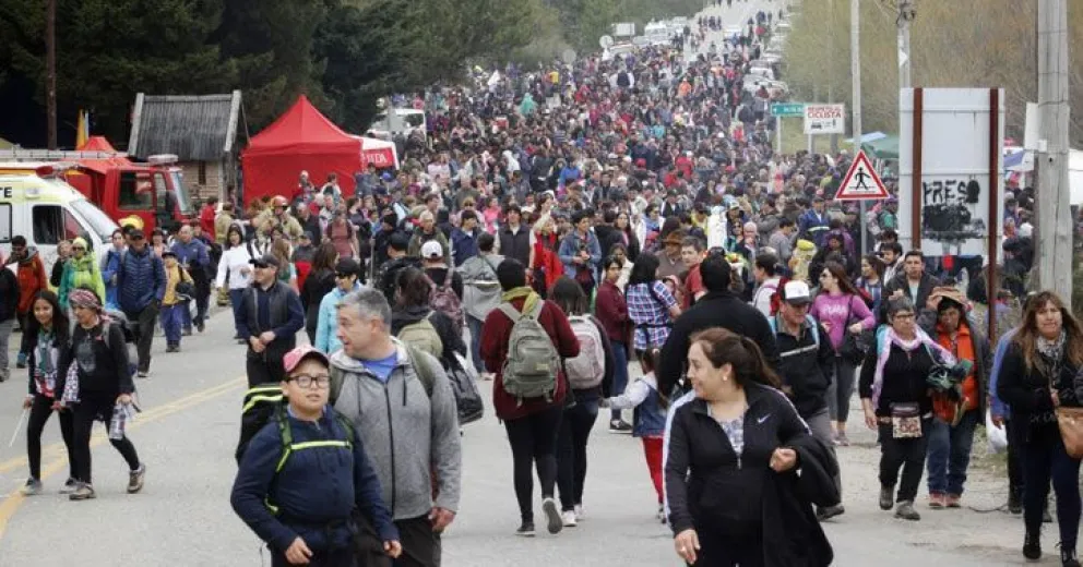 Gran concurrencia en la Peregrinación a Virgen de las Nieves