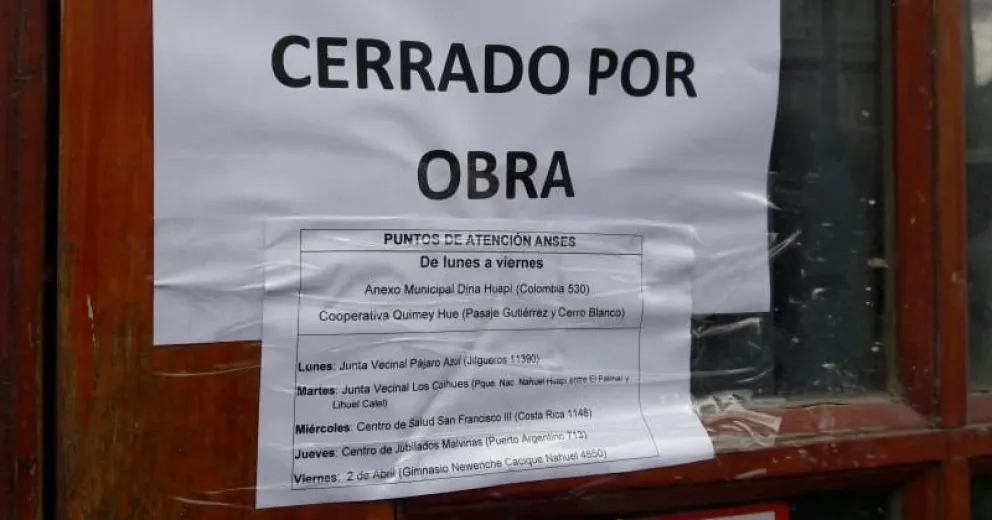 La oficina de Anses permanecerá cerrada hasta los primeros días de diciembre