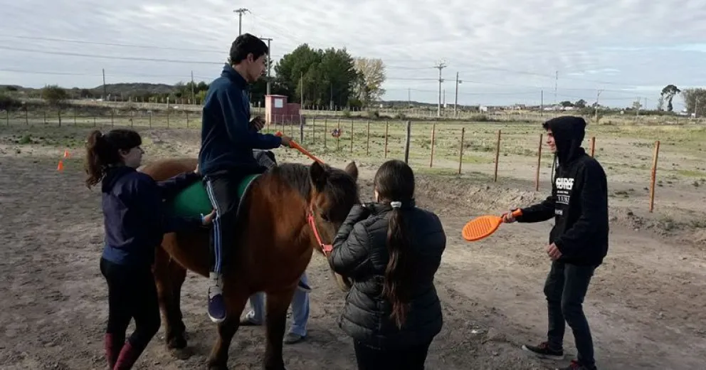 Estudiantes de Veterinaria realizan actividades de equinorecreación