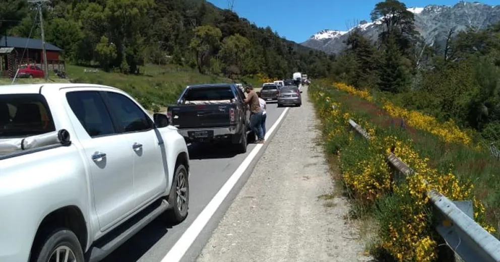 Hubo un nuevo corte en la ruta 40 a la altura de Mascardi