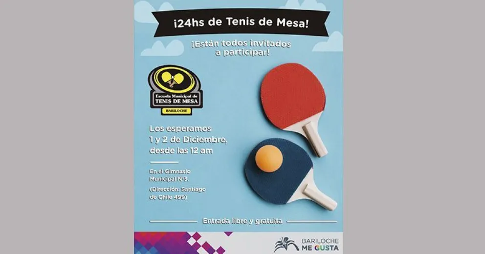 Se vienen 24 horas de Tenis de Mesa