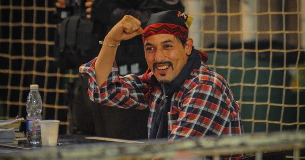 Facundo Jones Huala ya está en Bariloche