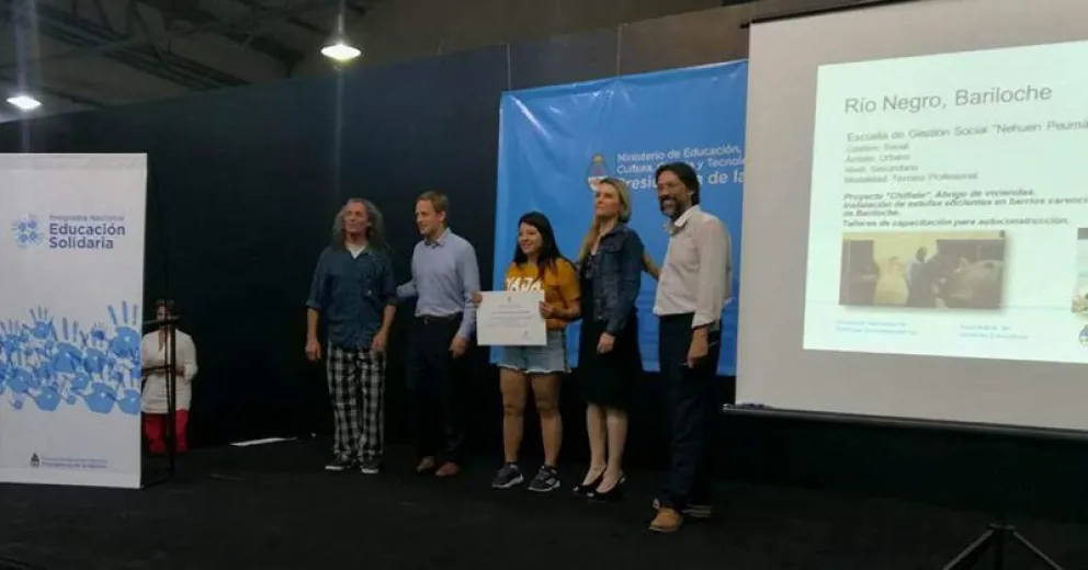 El proyecto "Chiflete" de la escuela Nehuen Peumán, recibió el Premio Presidencial Escuelas Solidarias 2018