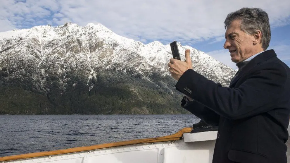 Macri descansa en San Martín de los Andes junto a su familia
