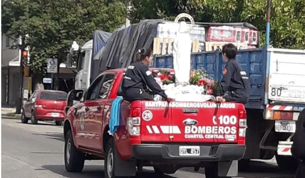 En el día de la vírgen Inmaculada, se realizó una peregrinación
