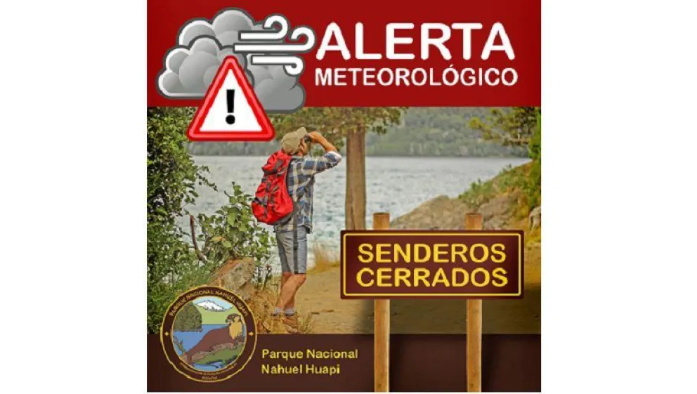 Cierre de senderos por alerta meteorológico   