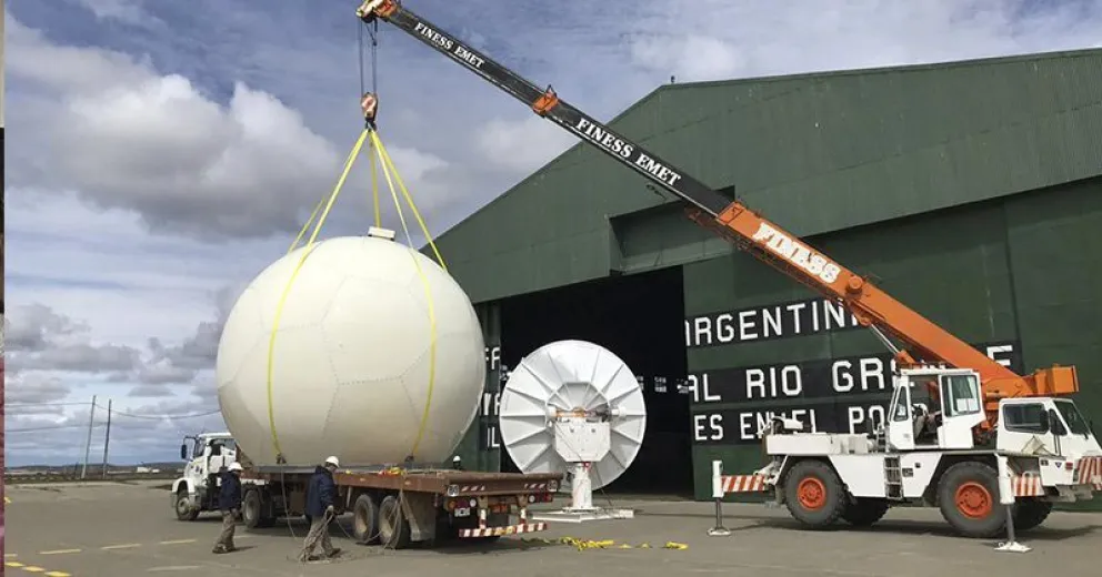 INVAP instaló el radar meteorológico más austral del mundo en Río Grande