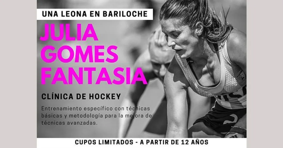 Clínica en Bariloche con la “Leona” Julia Gomes Fantasia
