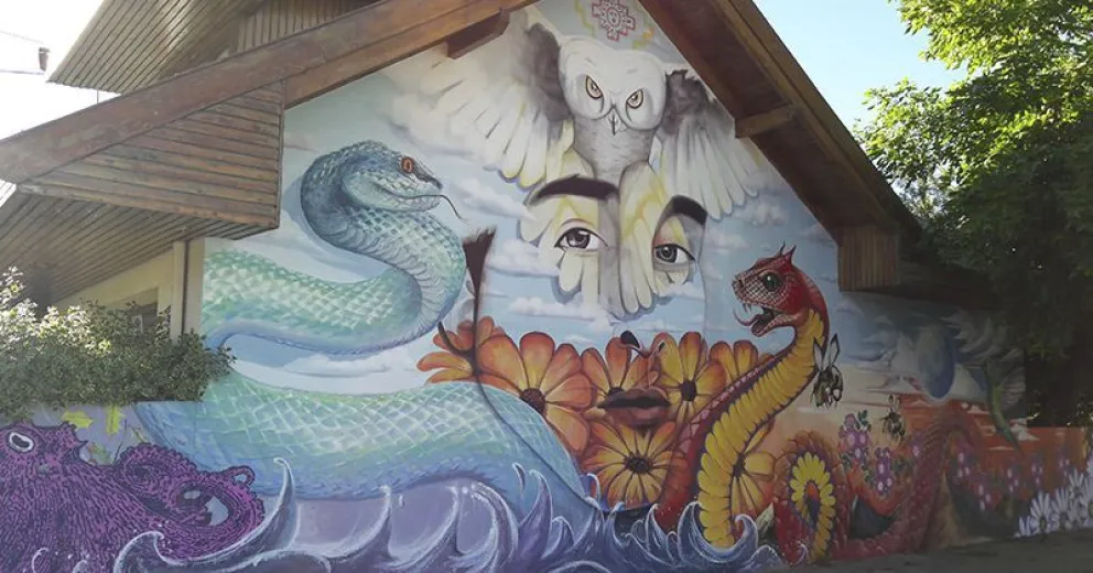 Por medio del arte inmortalizaron a un amigo con un impactante mural