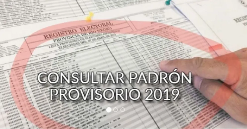 Está publicado el Padrón Provisorio para las elecciones