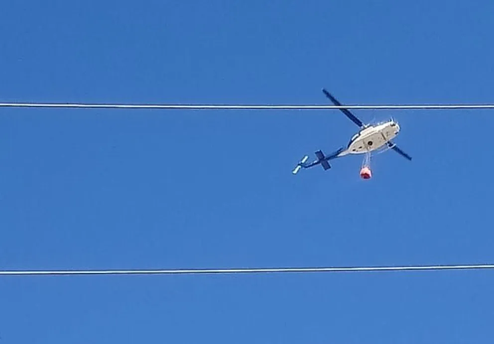 El SPLIF trabajó en un incendio forestal