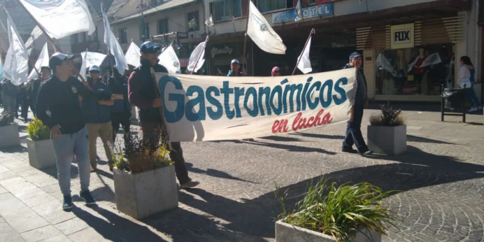 Nueva marcha de UTHGRA en el centro de la ciudad