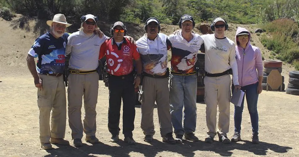 Tiradores agradecidos a la gente de Bariloche