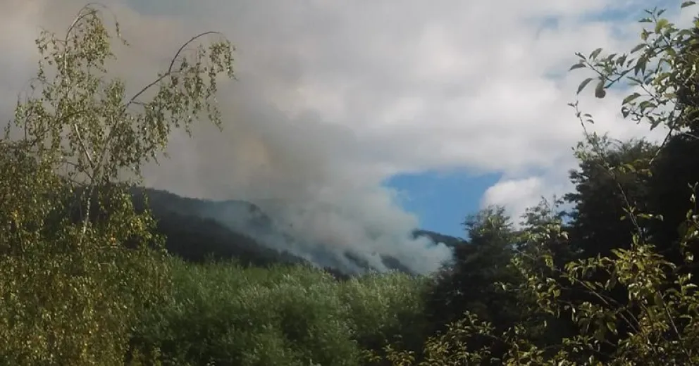 Suman refuerzos al incendio en Lago Puelo