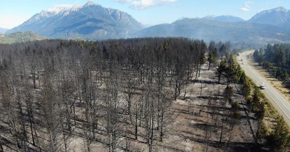 Epuyén: más de 1300 hectáreas devastadas por el fuego