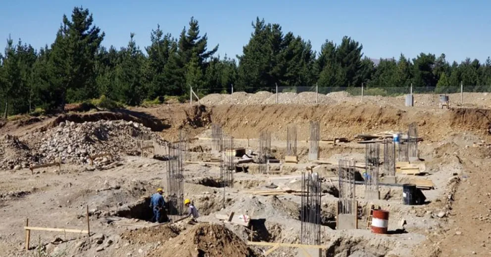 Avances en la obra del pabellón II de la UNRN en Bariloche