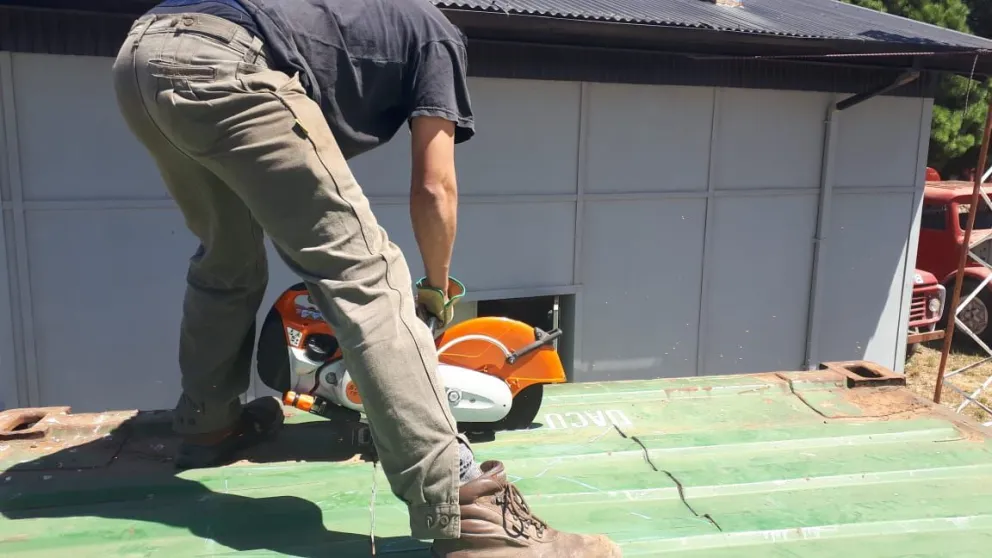 Falta muy poco para poder utilizar el nuevo simulador de los Bomberos Voluntarios de Bariloche