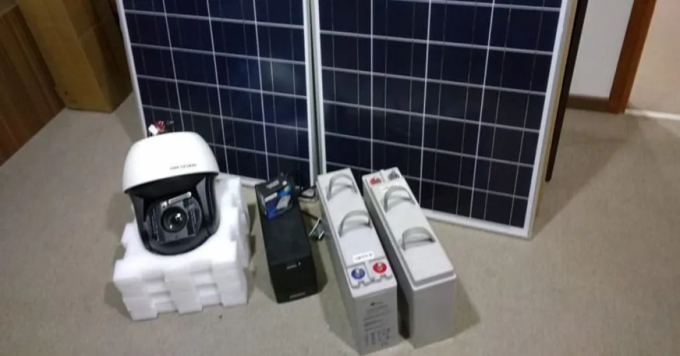 Municipio incorpora cámara de seguridad a energía solar