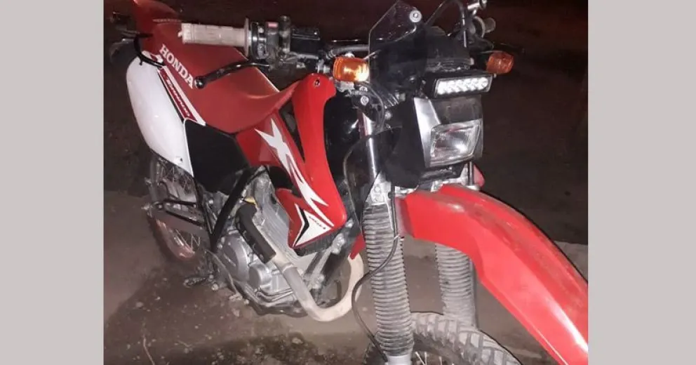 Recuperan una moto que había sido sustraída de la vía pública
