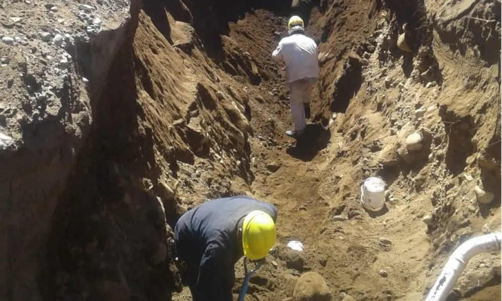 Las obras de red cloacal en el barrio Cooperativa 258 están llegando a su fin