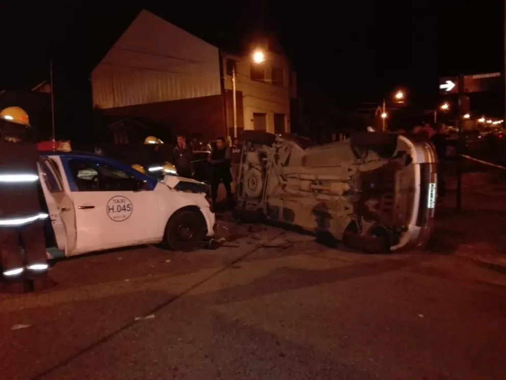 Dos heridos en un accidente vehicular ayer por la noche