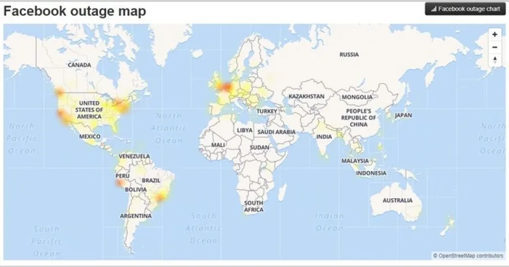 Se cayeron Instagram y Facebook en todo el mundo