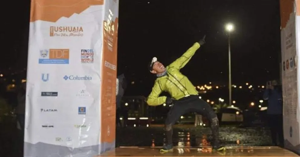 Santos Rueda quedó segundo en el Ultra Trail de Ushuaia y fue el mejor argentino