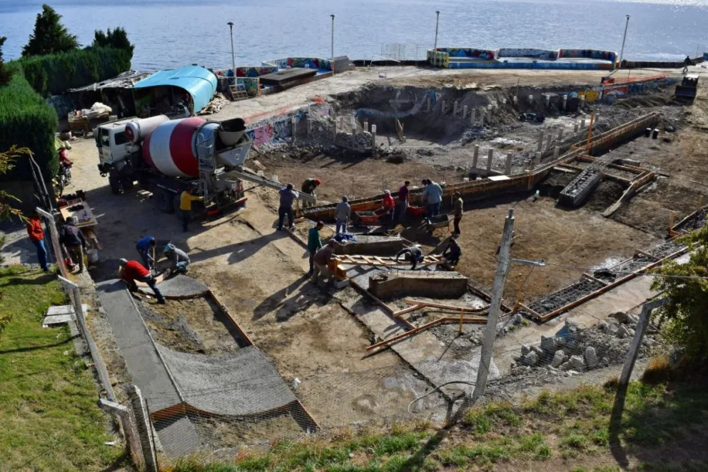 El skatepark se cubre de hormigón en la etapa final de la obra