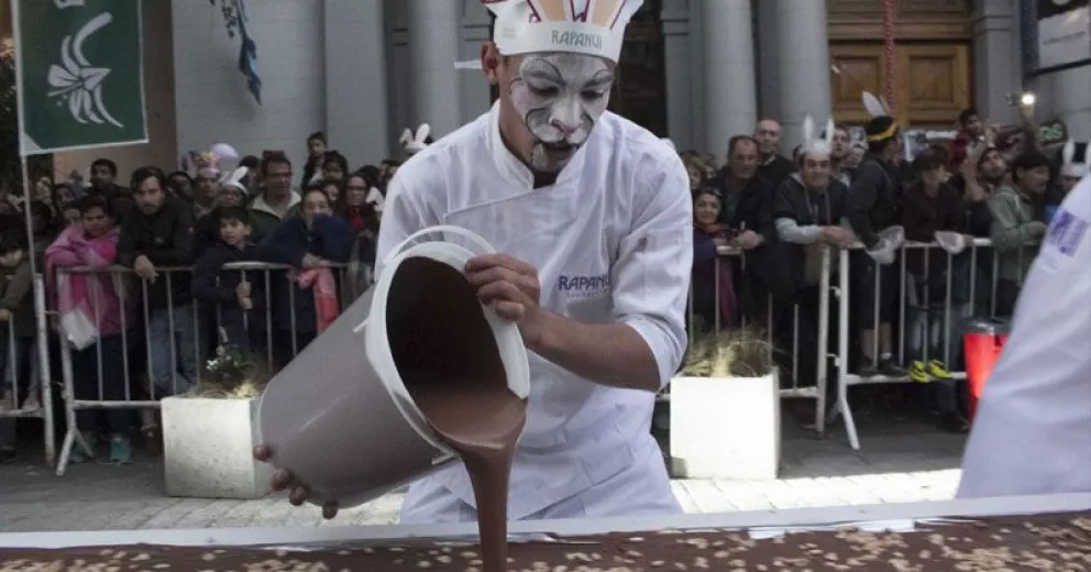 Chocolate caliente en el cierre de la Fiesta Nacional