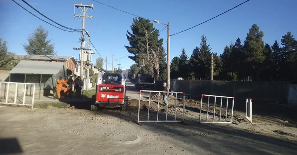Importantes avances en dos obras en el barrio Arrayanes