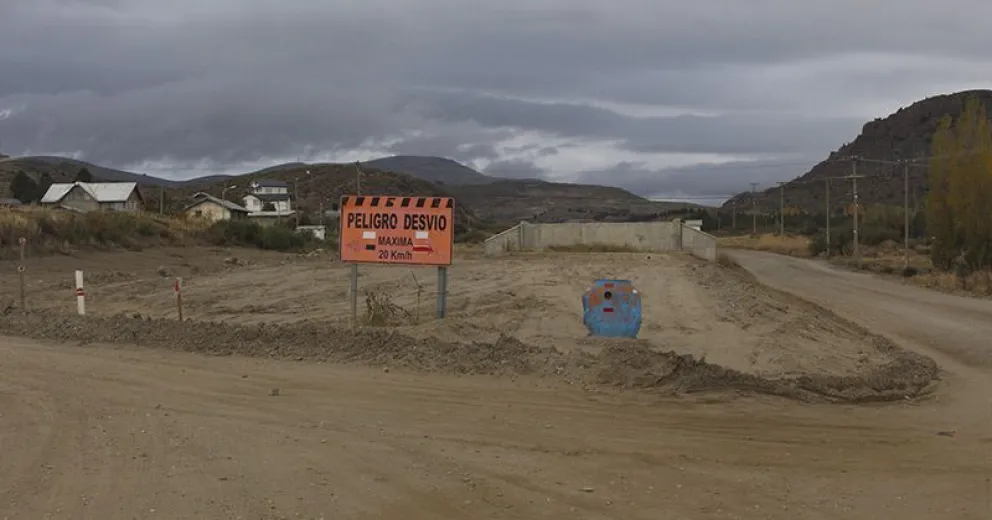 Piden mayor seguridad en Dina Huapi, por las obras de pavimentación de la Ruta 23