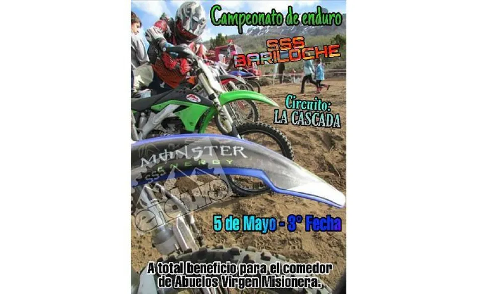 El domingo, enduro solidario en La Cascada