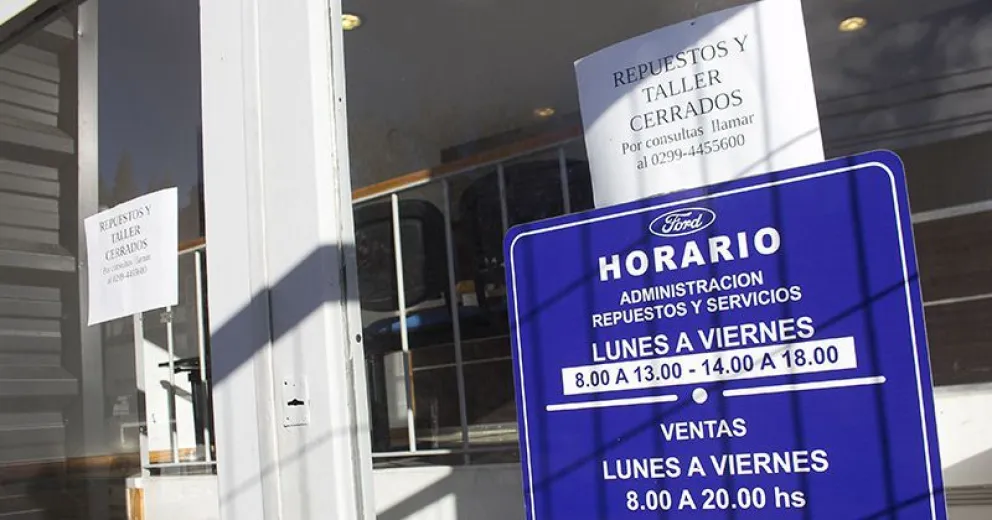 La concesionaria de Ford cerró sus puertas en Bariloche