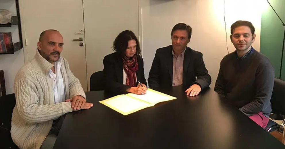 En su primer acto como presidente de ASRA, Natapof estableció un marco de colaboración con la UBA