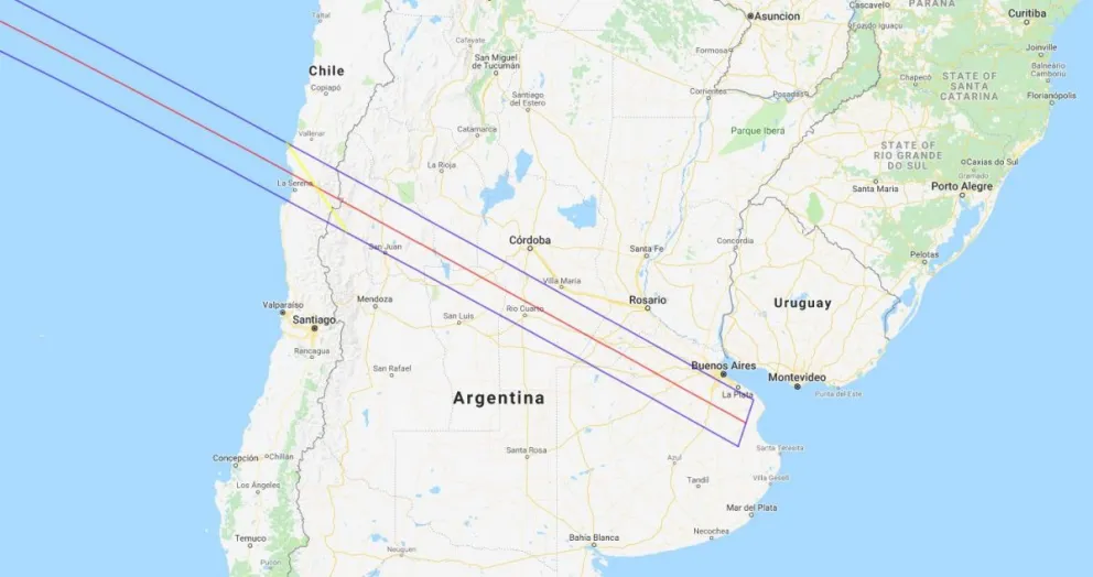 Eclipse total de Sol se apreciará en Argentina