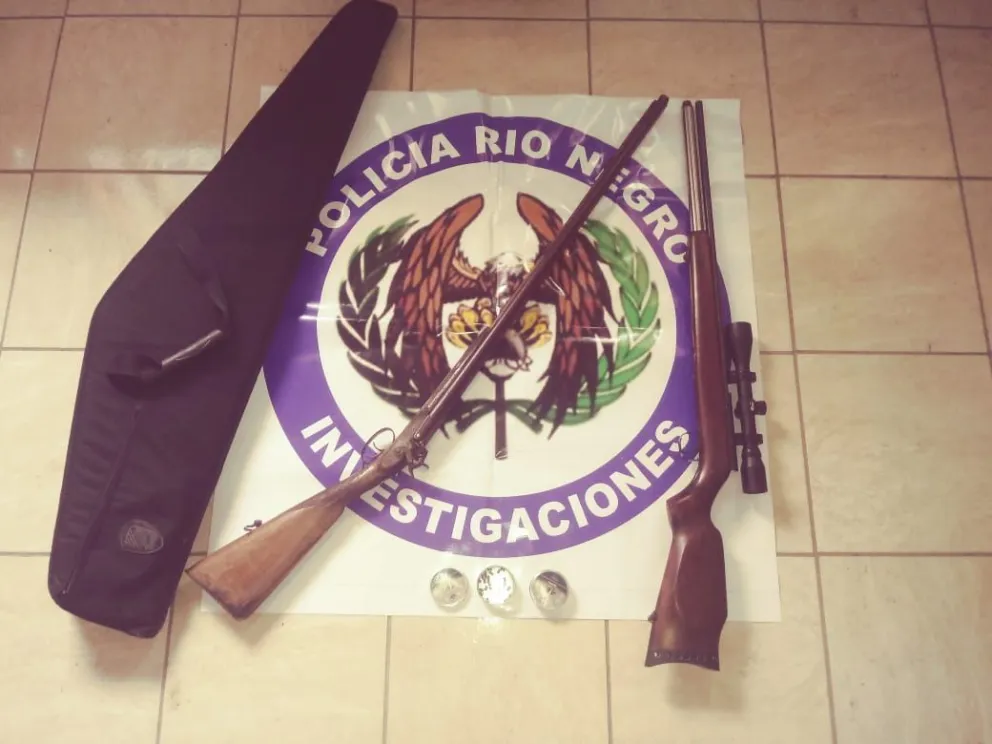 Secuestraron una escopeta y un aire comprimido en un allanamiento