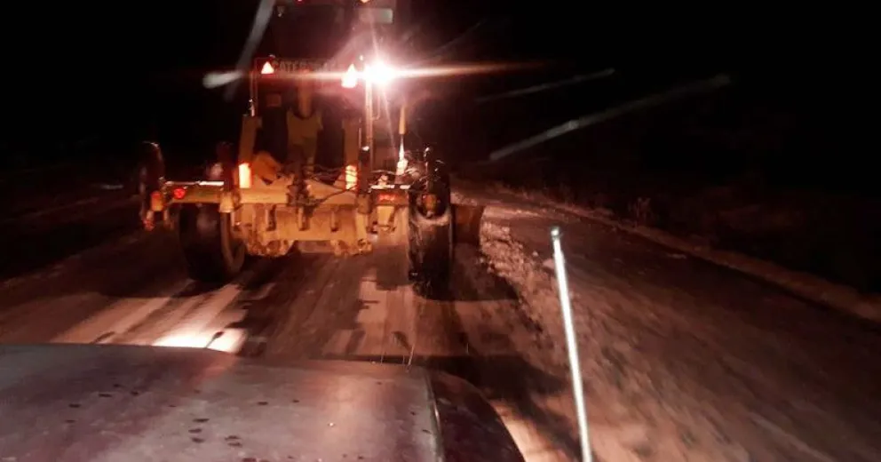 Piden precaución para circular en la región por la nieve
