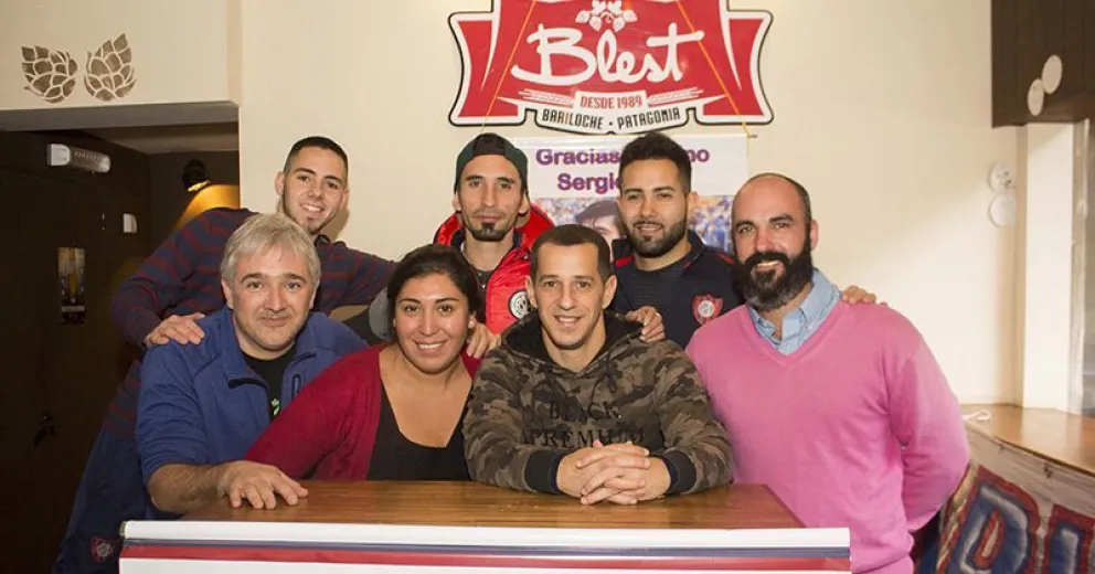 “Pipi” Romagnoli se prepara para festejar el aniversario de la Peña Azulgrana en Bariloche