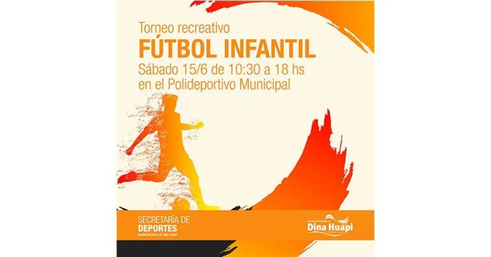 Este sábado se realizará el encuentro de fútbol infantil en Dina Huapi