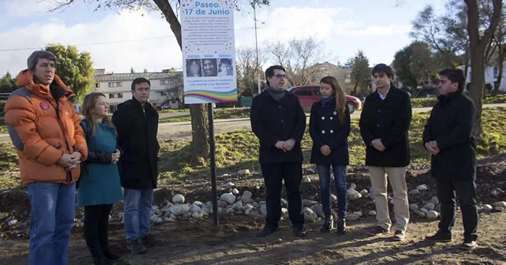 Inauguraron el “Paseo 17 de junio”