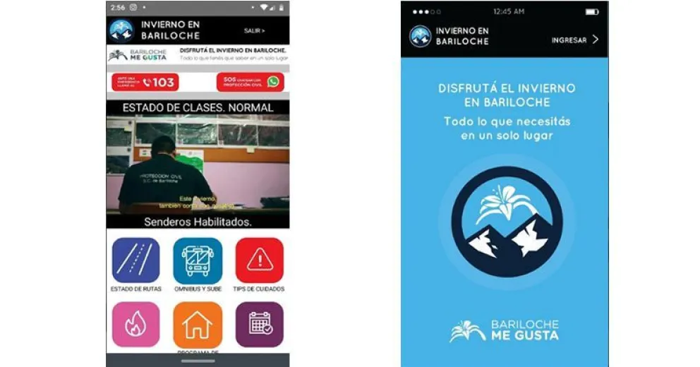 Bariloche lanza su App de servicios para el invierno