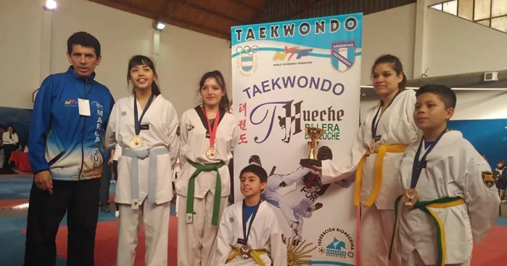 La Escuela de Taekwondo Hueche arrasó con todas las copas en Neuquén