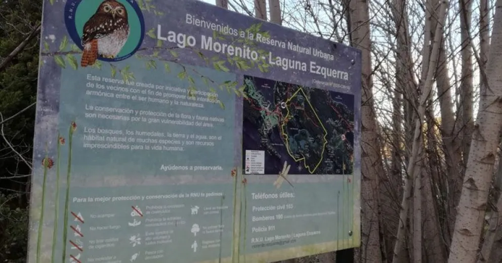 Dos Reservas Naturales Urbanas lograron la cartelería que anuncia el ingreso